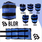 BLOR Adjustable Weighted Ankle Weights
