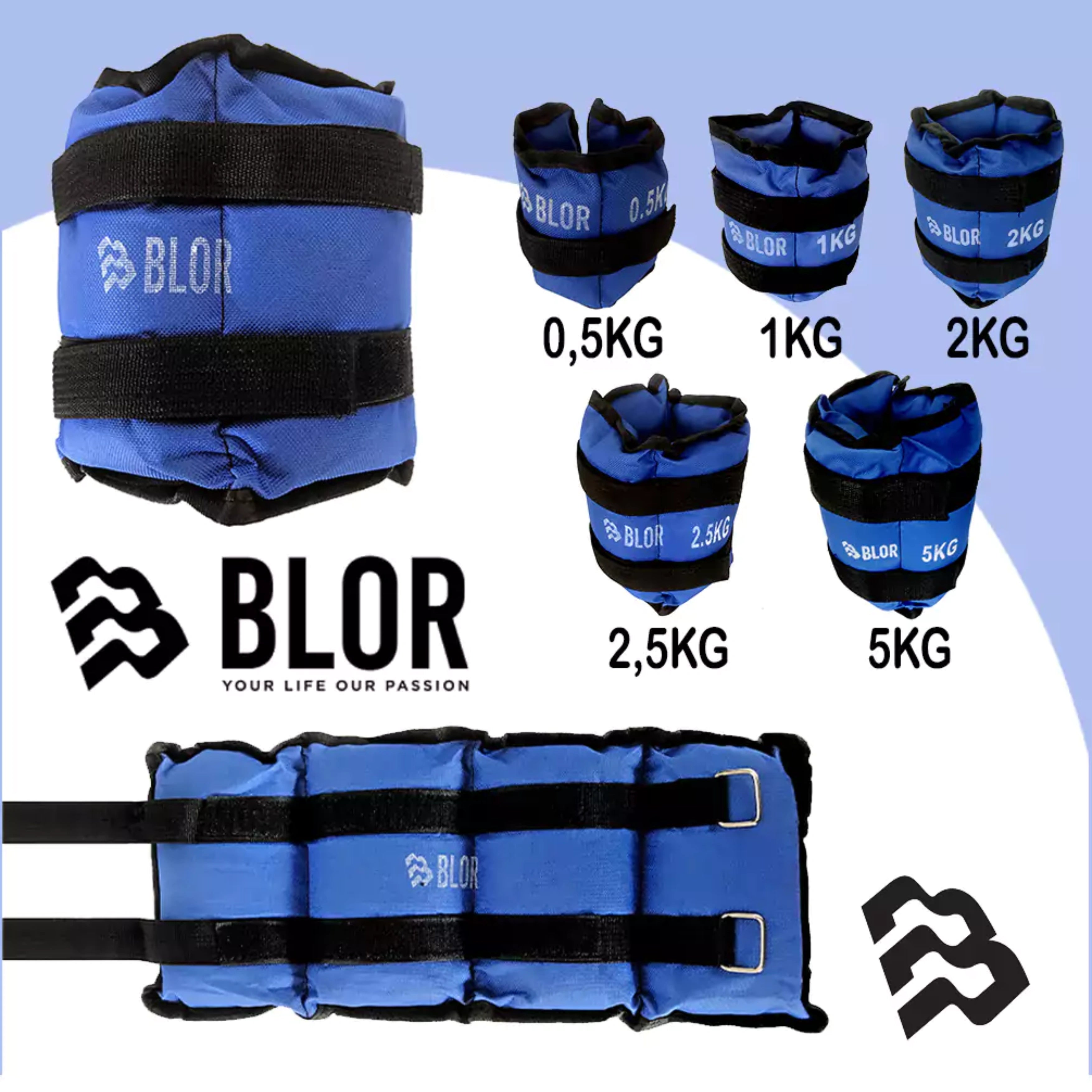 BLOR Adjustable Weighted Ankle Weights